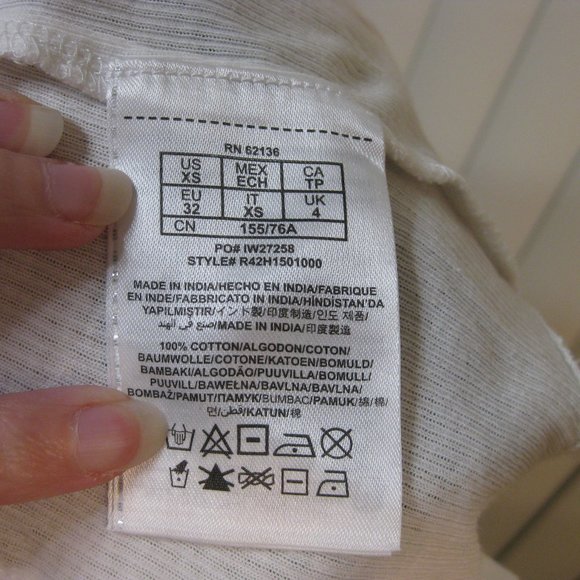 NWT Guess white cotton button up shirt top XS extra small - Picture 6 of 7